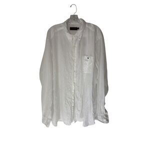 Vineyard Vines Button Down Shirt Men's White Yacht Clean Preppy Neutral XXL